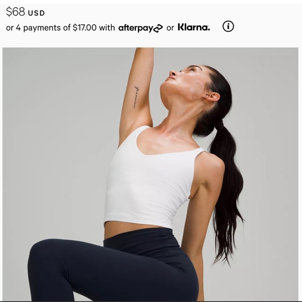 White Lululemon Align Tank